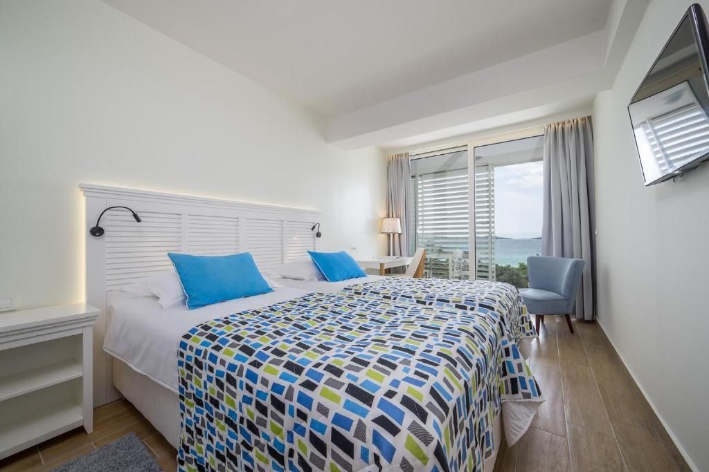 Amadria Park resort coastal view with pine trees and Adriatic sea, Šibenik