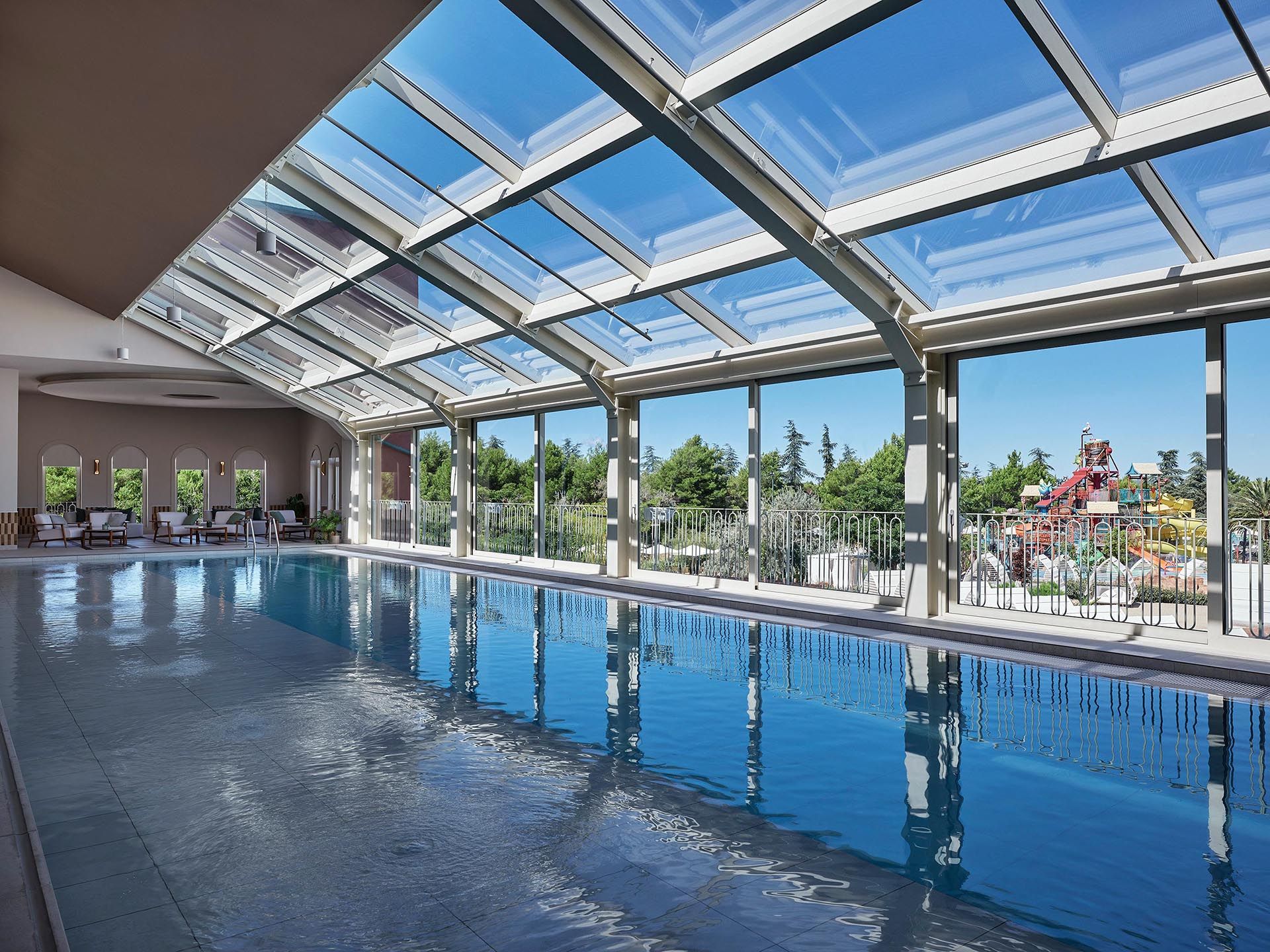 Amadria Park Wellness Empress — indoor swimming pool with marble columns