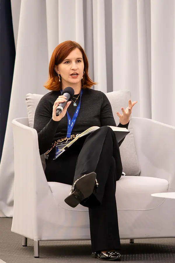 Panellist speaking during a DEFCROS 3 discussion